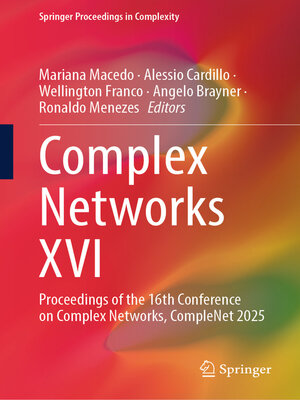 cover image of Complex Networks XVI